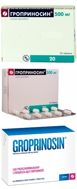 инструкция таблетки гропринозин