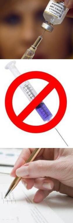 Как написать справку отказ от прививки от гриппа