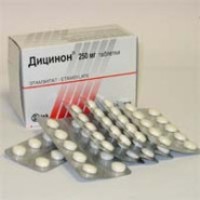 Дицинон инструкция по применению таблетки при маточных 6